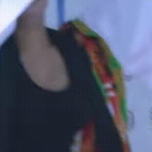 おっぱいを揺らしながらよさこいを踊る子の乳揺れ・おっぱいgif画像